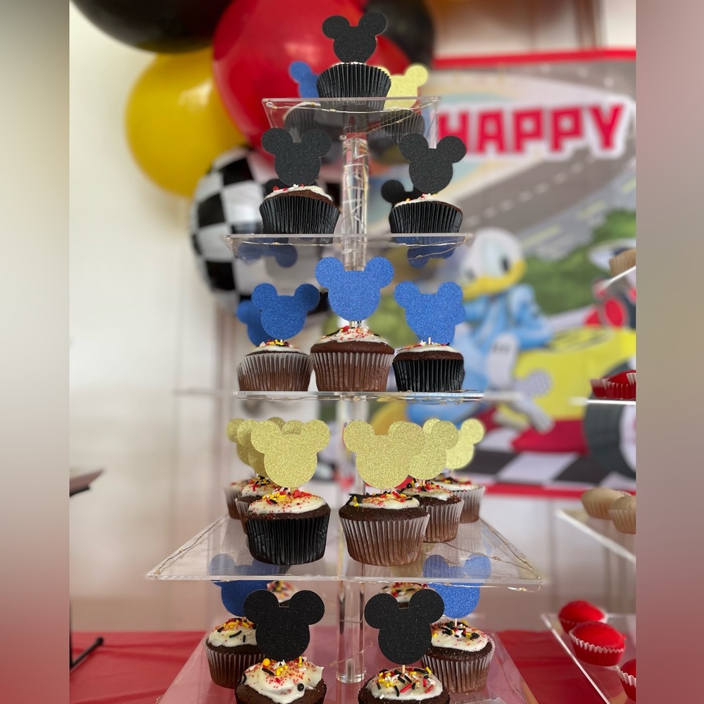 Handmade cupcake toppers